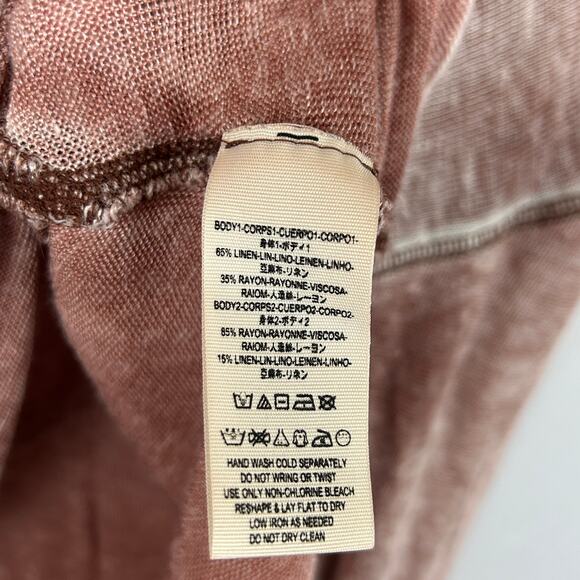 We the Free People Macchiato Scoop Neck Top Blouse Long Sleeve Women's Size XS - Picture 5 of 11